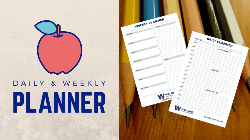 daily weekly school planner